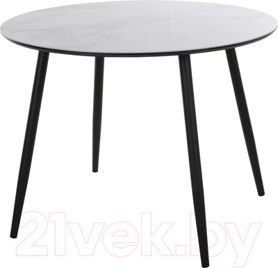 Обеденный стол Stolline Милтон (мрамор белый/черный)