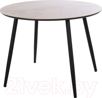Обеденный стол Stolline Милтон (леонардо/черный)