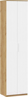 Шкаф ТриЯ Хилтон для одежды исп.2 (дуб крафт золотой/белый матовый)