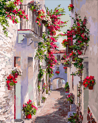 Картина по номерам БЕЛОСНЕЖКА Испания. Кадакес / 455-ART 