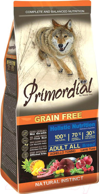 Сухой корм для собак Primordial Dog Adult Tuna & Lamb MSP5312 (12кг)