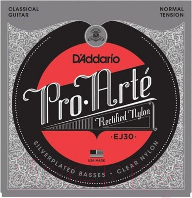 Струны для классической гитары D'Addario EJ30 Normal Tension Silver