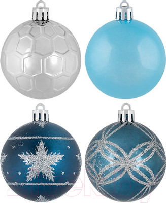 Набор шаров новогодних Волшебная страна SYQB2-0123194 / 106343 (24шт)