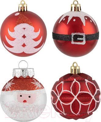 Набор шаров новогодних Волшебная страна SYQB3-0123028 / 106344 (9шт)