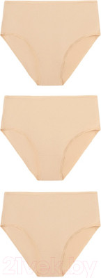 Комплект женских трусов Mark Formelle 412075-3 (р.114, обжаренный миндаль)