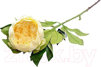 Искусственный цветок ForGarden Пион / BN10772 (желтый/кремовый)
