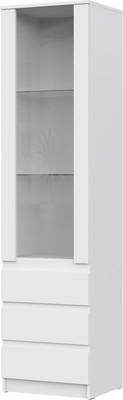 Шкаф с витриной НК Мебель Stern ШКВ-1 / 72678280 (белый)
