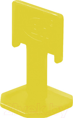 Клипсы для выравнивания плитки Пластик Руси Стандарт 1мм (100шт, желтый)