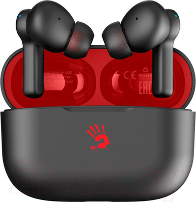 Беспроводные наушники Bloody Bloody M30 (черный/красный)