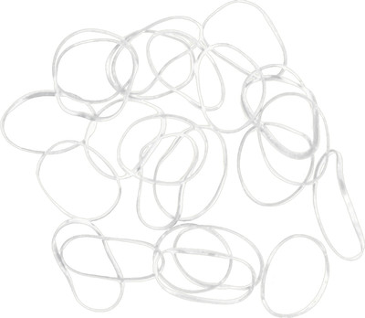 Набор резинок для волос Dewal Mini силиконовые / RES037 (100шт, белый)