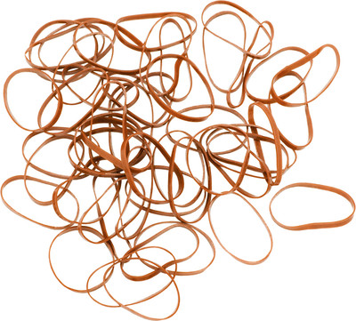 Набор резинок для волос Dewal Midi силиконовые / RES033 (50шт, коричневый)