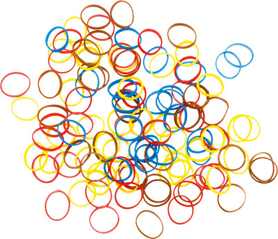 Набор резинок для волос Dewal Mix Mini Силиконовые / RES035 (100шт, цветные)