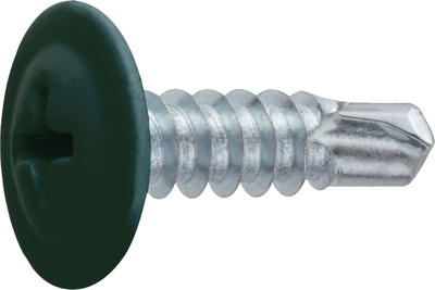 Саморез Starfix Со сверлом 4.2х19 прессшайба / SM-18343-12000 (12000шт, оцинкованный, RAL 6005 зеленый мох)