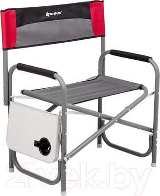 Кресло складное Nisus T-N-DC-07Т-PS-GRD (серый/красный/черный)