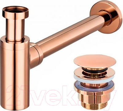 Сифон REA Click Clack A8541 (розовое золото)