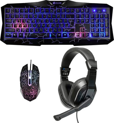 Набор игровых устройств Оклик HS-HKM100G Imperial (черный)