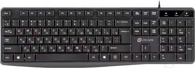 Клавиатура Оклик 145M (черный)