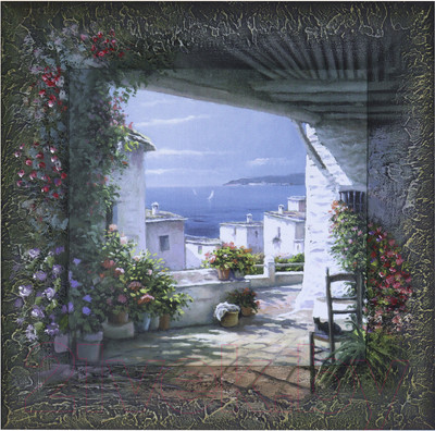 Картина Декарт Утро на берегу моря 8Л0019 (в раме)