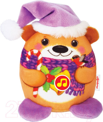 Интерактивная игрушка Азбукварик Новогодние плюшики Мишутка / 2625-1