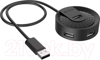USB-хаб A4Tech HUB-20 (черный)