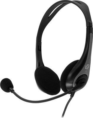 Наушники-гарнитура Оклик HS-M300 (черный/серый)