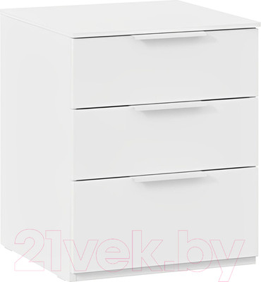 Прикроватная тумба ТриЯ Порто ТД-393.03.01 (белый жемчуг/белый софт)