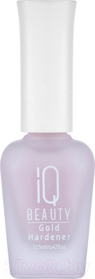Средство для укрепления ногтей IQ Beauty Gold Hardener Rose С коллоидным золотом (12.5мл)