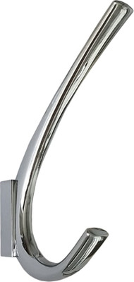 Крючок для одежды Trodos 1642 2-рожковый сплав ЦАМ (хром)