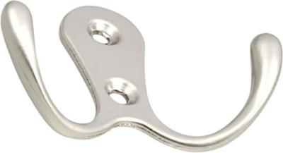 Крючок для одежды Trodos ZY-110А 2-рожковый сплав ЦАМ (никель)