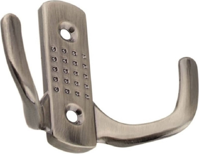 Крючок для одежды Trodos ZY-201С 2-рожковый сплав ЦАМ (бронза)