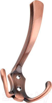Крючок для одежды Trodos ZY-204А 3-рожковый сплав ЦАМ (медь)