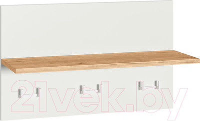 Вешалка для одежды Mobi Октава 15.14.01 (белый PE шагрень/дуб золотой Craft)