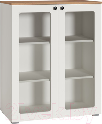 Тумба Mobi Остин 16.394.01 (белый PE шагрень/дуб золотой craft/белая шагрень 4101 ПВХ)