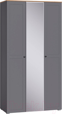 Шкаф Mobi Остин 13.336.03 (серый графит 0162 РЕ/дуб золотой craft/графит ZB 856-2 ПВХ)