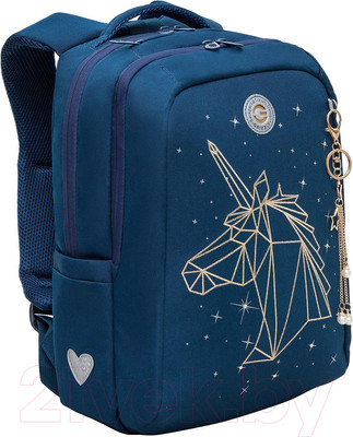 Школьный рюкзак Grizzly RG-466-1 (синий)