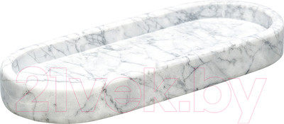 Поднос Bergenson Bjorn Marm / BB000096 (белый мрамор)