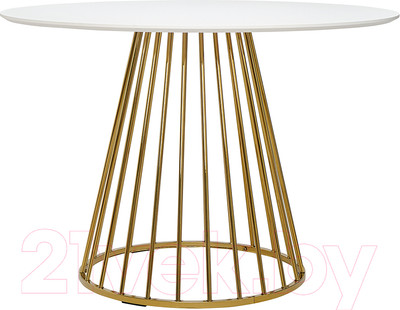 Обеденный стол Bergenson Bjorn Tyra / BB0000120 (белый/золото)