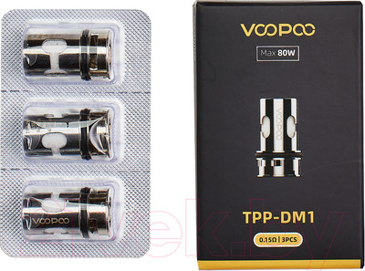 Набор испарителей VooPoo TPP Mesh DM1 60-80W (0.15 Ом, 3шт)