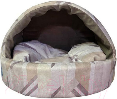 Домик для животных Homepet №1 82810 (38x35x27см, бежевый/коричневый)