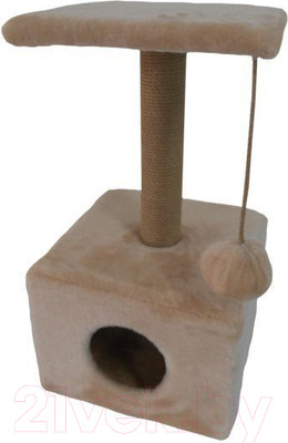 Комплекс для кошек Homecat Малый бежевый / 76713 (37x37x68см)