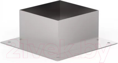 Потолочно-проходной узел дымохода Гефест Сталь Декоративный КвХ 260 AISI 430 0.5мм/0.5мм (оцинкованный)