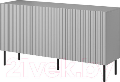 Тумба Halmar Asensio KM-1 (светло-серый/черный)