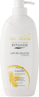 Гель для душа Byphasse Caresse Ваниль (1л)