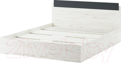 Полуторная кровать Памир Беатрис КР1400 (крафт белый/антрацит)