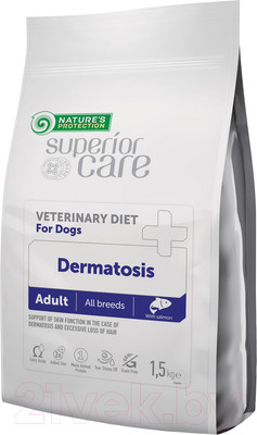 Сухой ветеринарный корм для собак Nature's Protection Vet Diet Dermatosis Salmon / NPSCVET47580 (1.5кг)