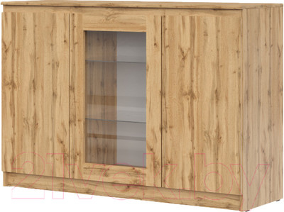 Тумба НК Мебель Stern Т-14 с витриной / 72678287 (дуб вотан)