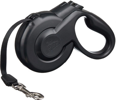 Поводок-рулетка Fida Styleash лента 3м для собак мелких пород / 66270 (черный)