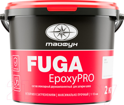 Фуга эпоксидная Тайфун EpoxyPRO 024 (2кг, темно-коричневый)