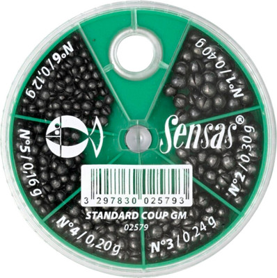 Набор грузил рыболовных Sensas Standard Pole Box Lrge No.1 To 6 / 02579
