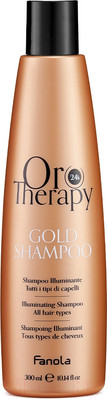 Шампунь для волос Fanola Oro Therapy 24k с микрочастицами золота для всех типов волос (300мл)